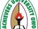 AU Achievers University Cut Off Mark