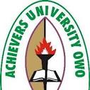AU Achievers University Cut Off Mark